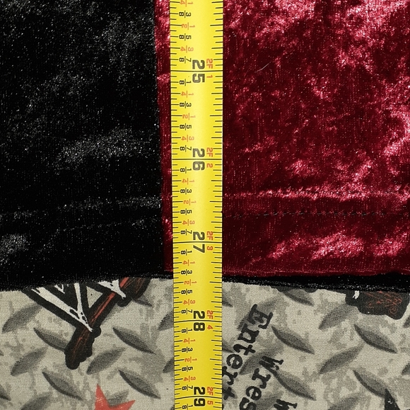 90s Epidemic Gothic Tribal Button Up Velour Shirt Vintage Vampire Rave - Picture 5 of 6